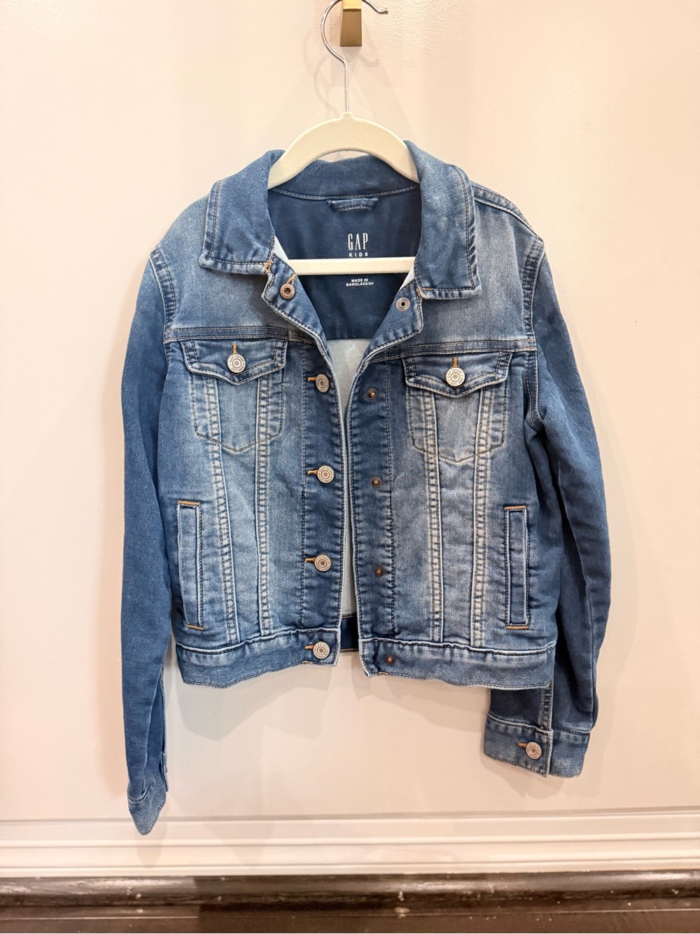 GAP Kids Washed Blue Denim Jacket
